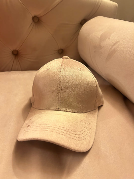 Cappello in velluto rosa